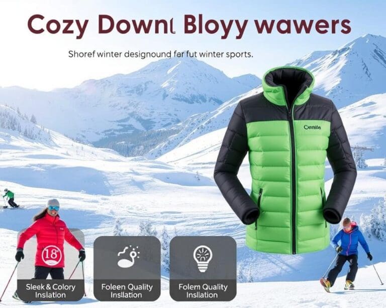 Warme donsbodywarmers voor winterse sporten