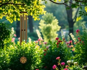 Windgongen voor rustgevende geluiden in de tuin