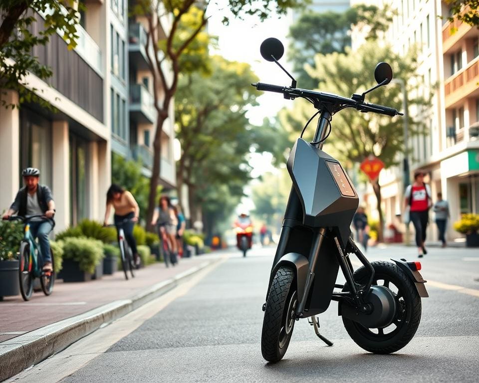 Zero-emissie scooter milieuvriendelijk vervoer