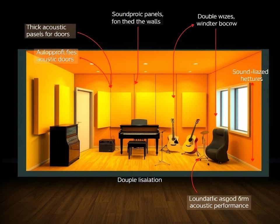 Hoe werken geluidsisolatiesystemen in muziekkamers?