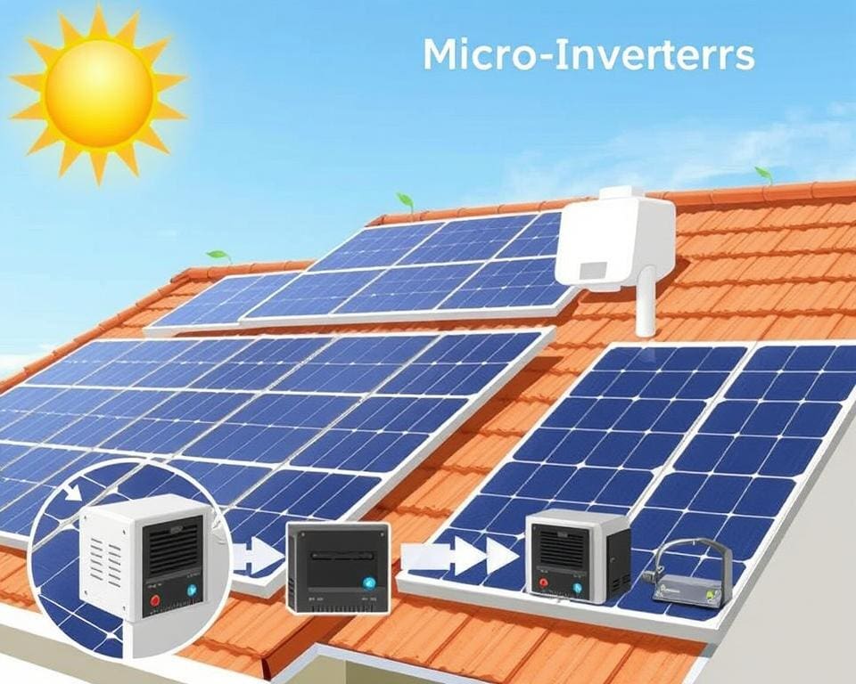 Hoe werken zonnepanelen met micro-omvormers?