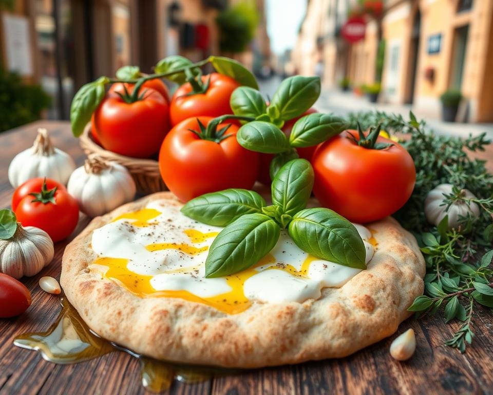 Italiaanse ingrediënten en smaken van Napels