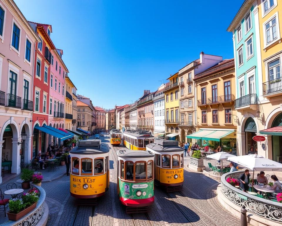 Lissabon: kleurrijke trams en levendige pleinen