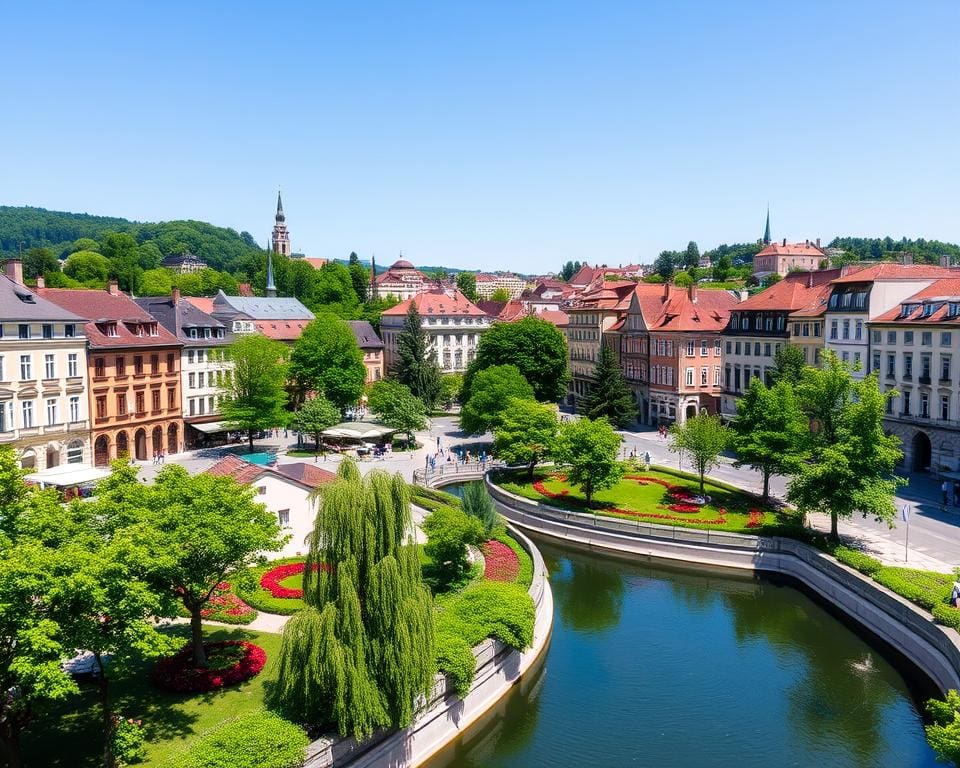 Ljubljana: een groene stad met charmante pleinen