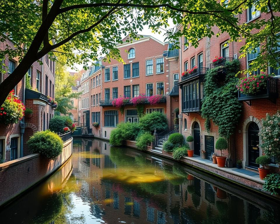 Nederlandse grachten en verborgen hofjes in Utrecht