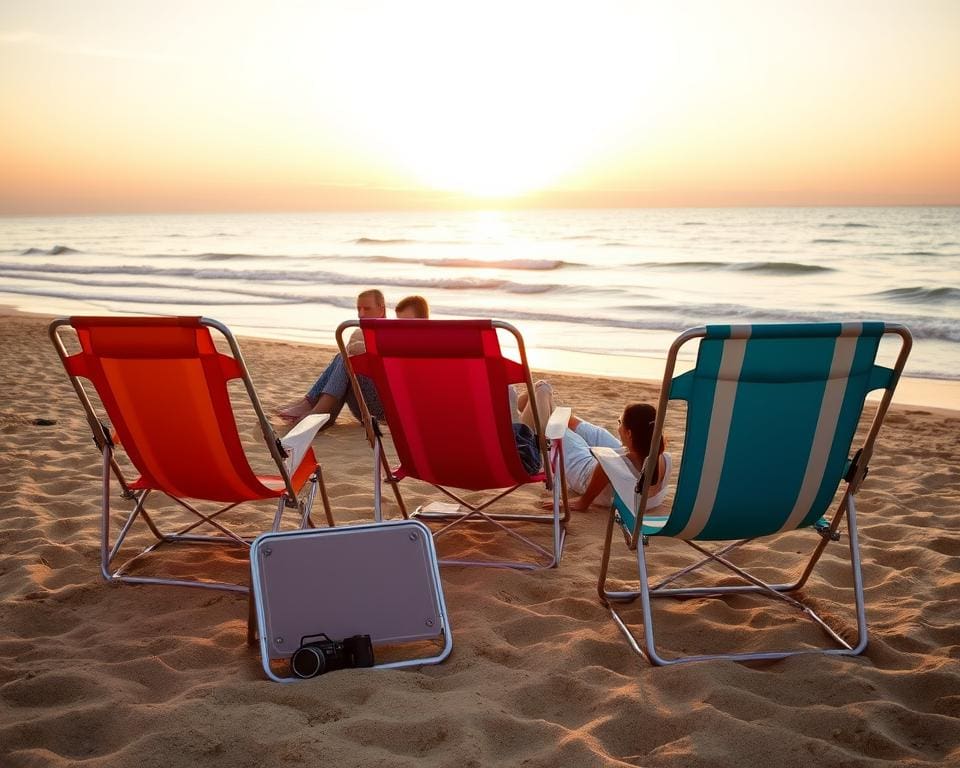 Opvouwbare strandstoelen voor ultiem gemak