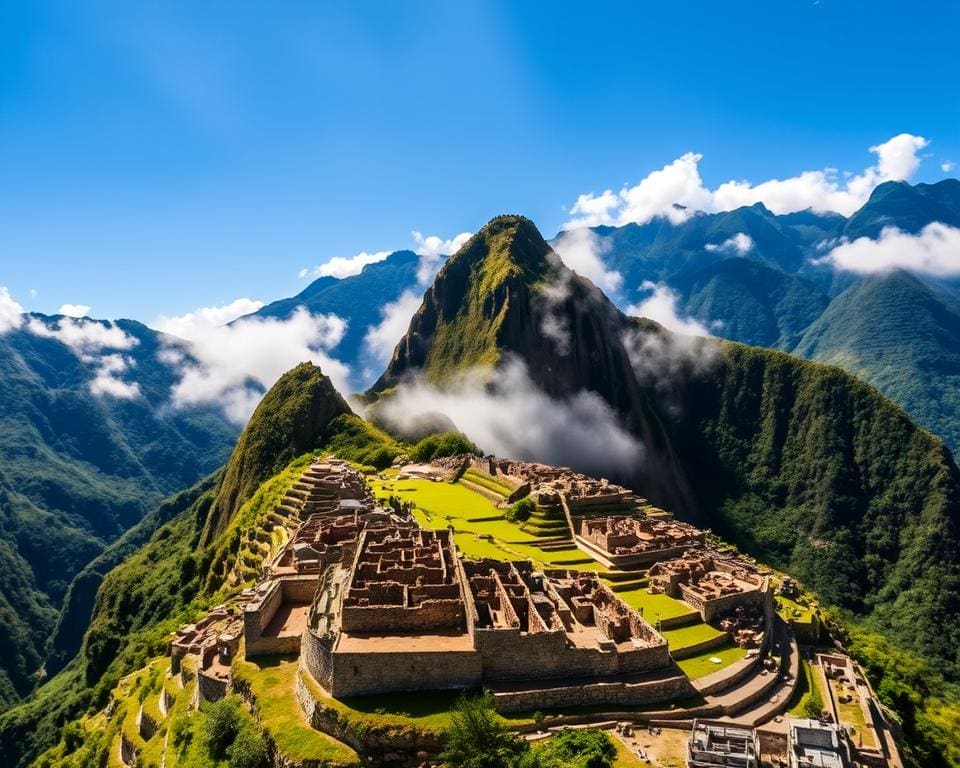 Reizen naar de historische ruïnes van Machu Picchu