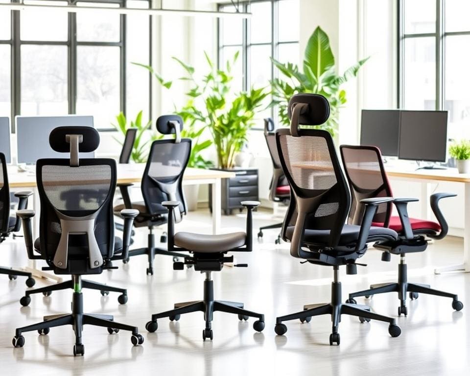 bureaustoelen met ergonomische ondersteuning