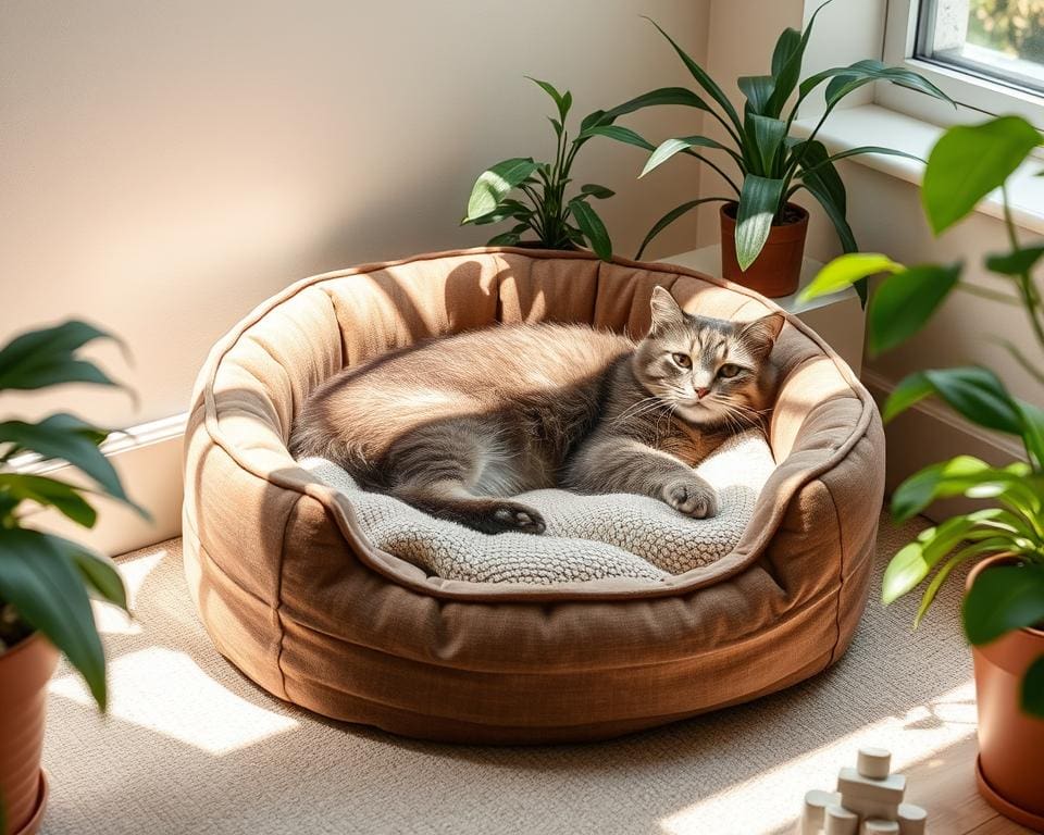 comfortabele kattenmand