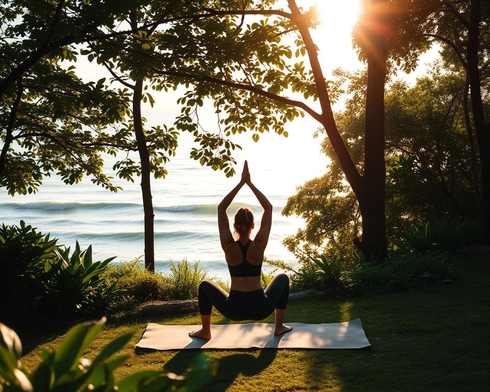 dagelijkse yoga practice voor stressreductie