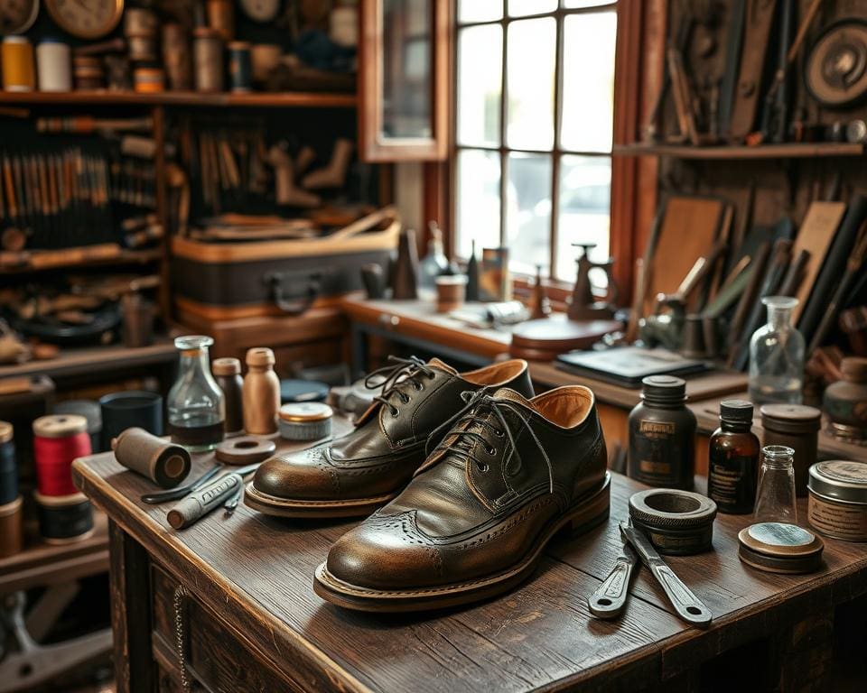 schoenmaker oude schoenen reparatie