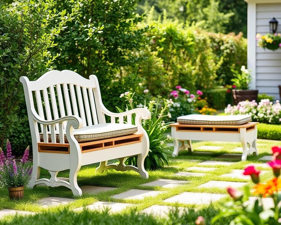 tuinmeubelen met kussenopslag