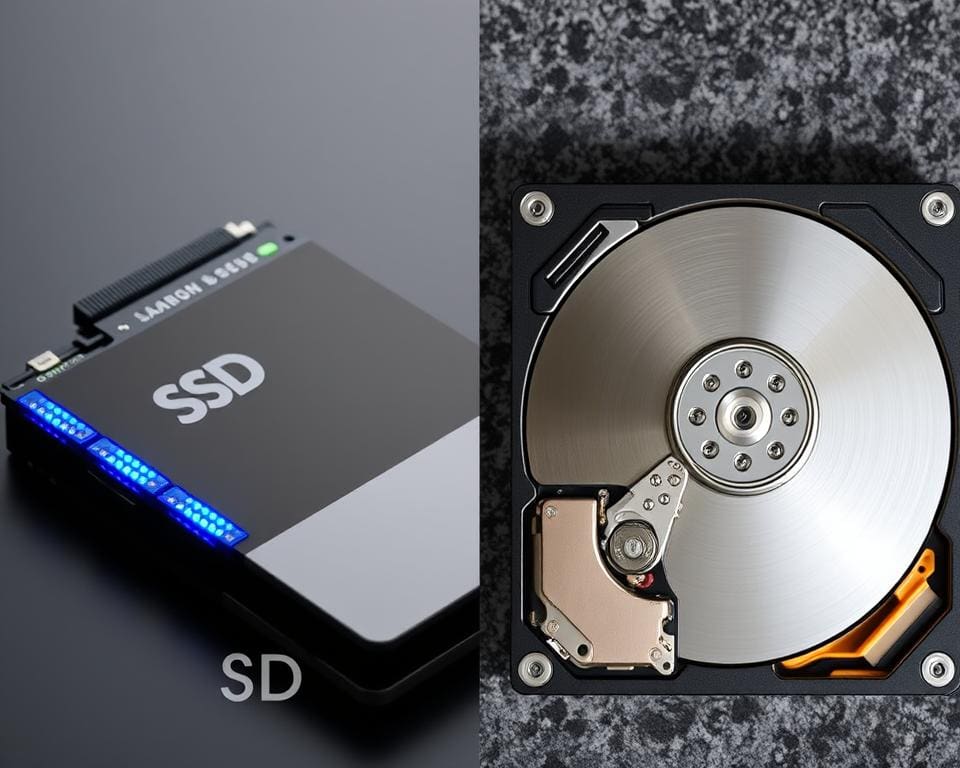 verschil tussen SSD en HDD in computers