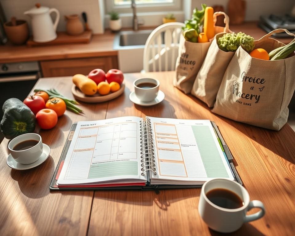 efficiënt boodschappen doen met een planner