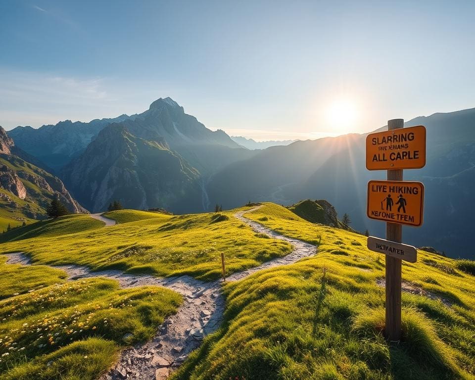 regels voor bergwandelen