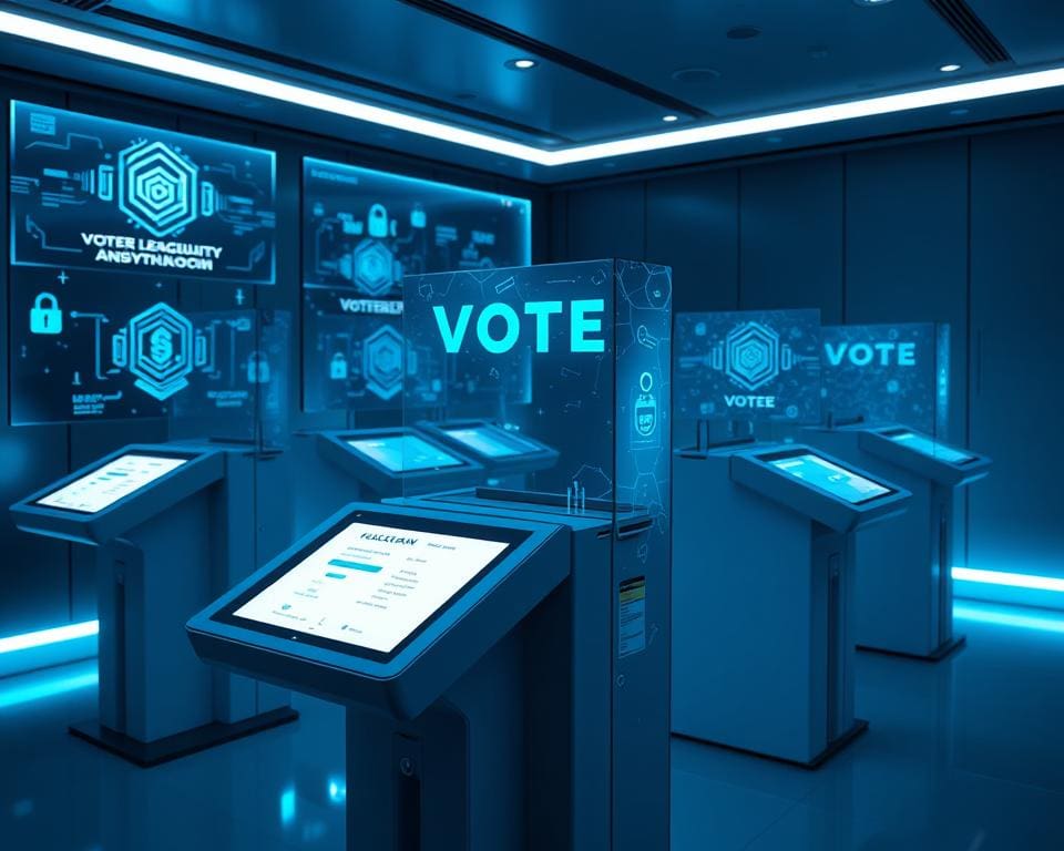 stemcomputers en blockchain verkiezingen