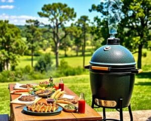 Is de Big Green Egg Large ideaal voor grote BBQ-feesten?