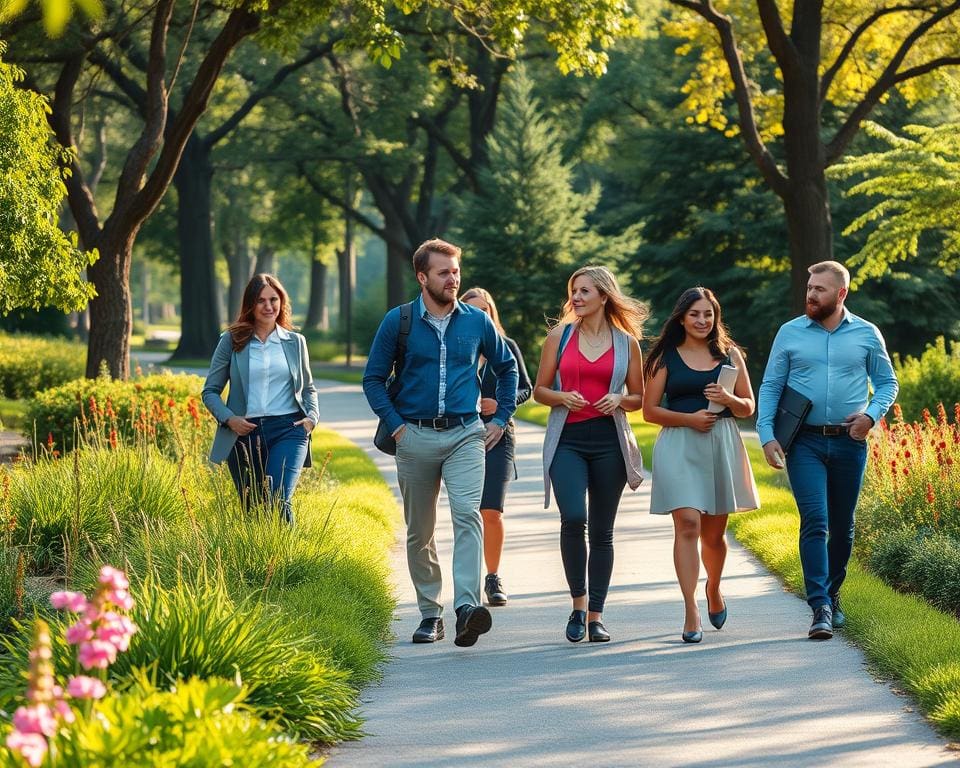 dagelijkse wandelvergaderingen en productiviteit