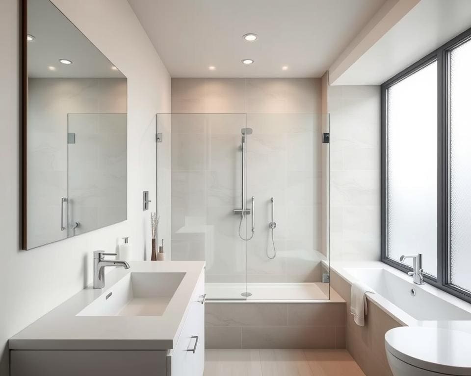 Hoe maak je een kleine badkamer ruimer ogend?